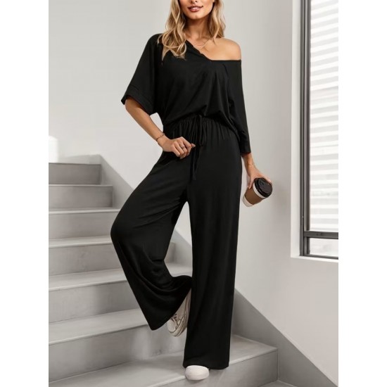 Kadın Kısa Kollu V Yakalı Viskon Bluz Ve Pantolon Ikili Takım , 31570 Kadın Kısa Kollu V Yakalı Viskon Bluz Ve Pantolon Ikili Takım , 31570