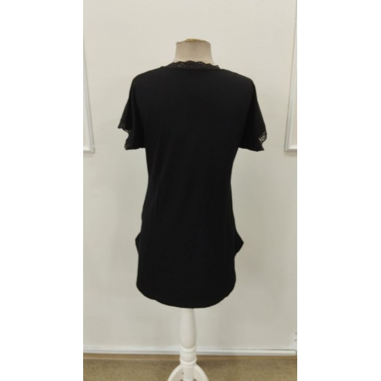 Kadın Kısa Kollu V Yakalı Kısa Viskon Gecelik, 31602 Kadın Kısa Kollu V Yakalı Kısa Viskon Gecelik, 31602