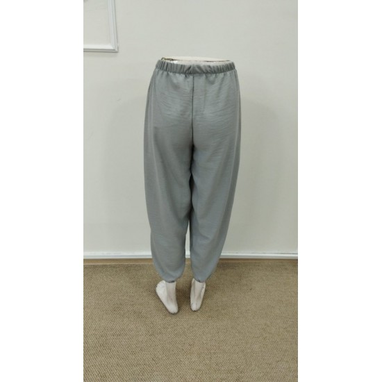 Kadın Beli Lastikli Bağcıklı Düğme Detaylı Pantolon , 31598