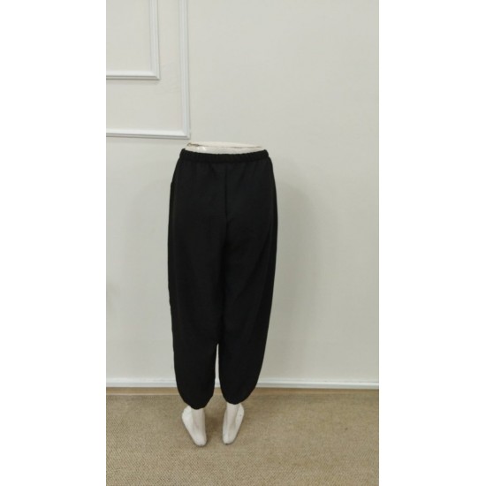 Kadın Beli Lastikli Bağcıklı Düğme Detaylı Pantolon , 31596