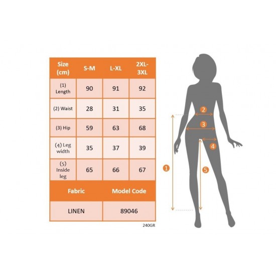 Kadın Beli Lastikli Bağcıklı Düğme Detaylı Pantolon , 31596