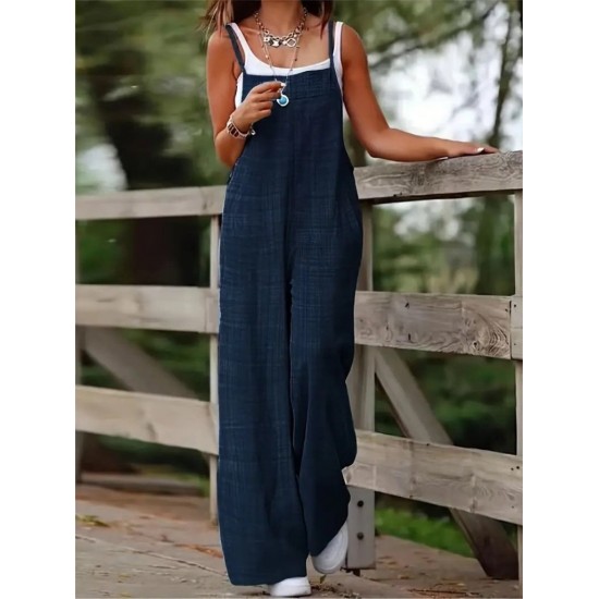 Kadın Askılı Yandan Fermuarlı Geniş Paçalı Valencia Tulum, 31594 Kadın Askılı Yandan Fermuarlı Geniş Paçalı Valencia Tulum, 31594