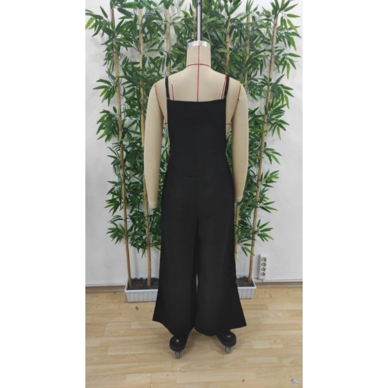 Kadın Askılı Yandan Fermuarlı Geniş Paçalı Valencia Tulum, 31593 Kadın Askılı Yandan Fermuarlı Geniş Paçalı Valencia Tulum, 31593