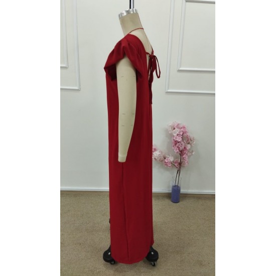 Kadın Kısa Kollu V Yakalı Arkası Derin Bağcıklı Uzun Aerobin Tulum , 31646