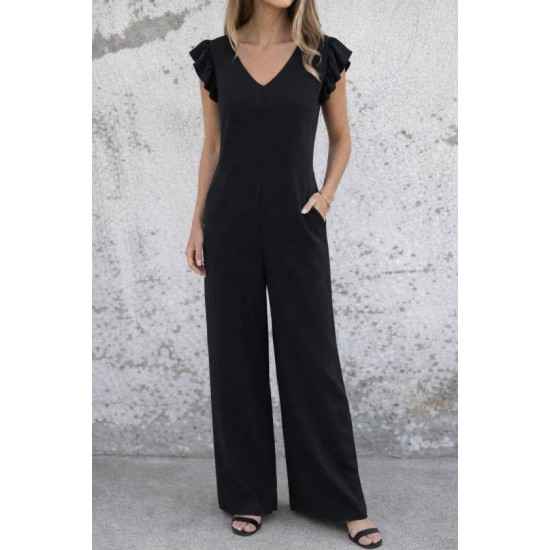 Kadın Kısa Kollu V Yakalı Arkası Derin Bağcıklı Uzun Aerobin Tulum , 31645