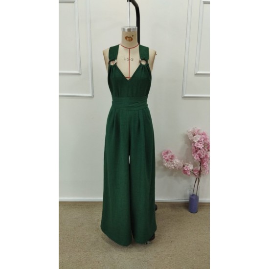 Kadın Askılı Halka Detaylı Arkadan çapraz Tulum, 31666