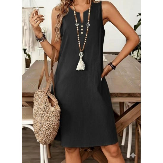 Kadın Askılı V Yakalı Mini Elbise , 31657