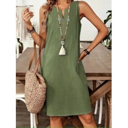 Kadın Askılı V Yakalı Mini çağla Yeşili Elbise , 31656