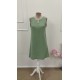 Kadın Askılı V Yakalı Mini çağla Yeşili Elbise , 31656