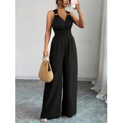 Kadın Askılı Halka Detaylı Arkadan çapraz Tulum, 31668