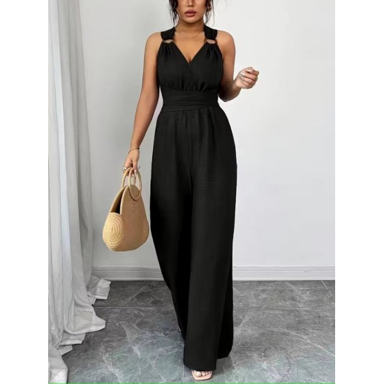 Kadın Askılı Halka Detaylı Arkadan çapraz Tulum, 31668