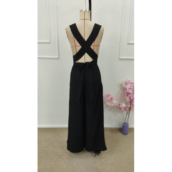 Kadın Askılı Halka Detaylı Arkadan çapraz Tulum, 31668