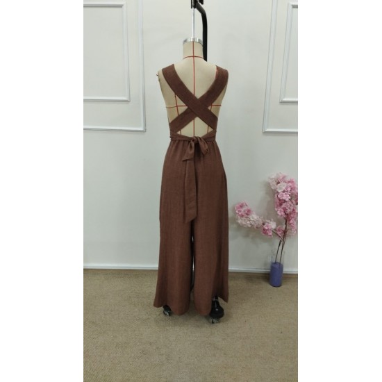 Kadın Askılı Halka Detaylı Arkadan çapraz Tulum, 31667