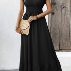 Kadın Kısa Kollu Kruvaze Yakalı Uzun Aerobin Elbise , 31712 Kadın Kısa Kollu Kruvaze Yakalı Uzun Aerobin Elbise , 31712