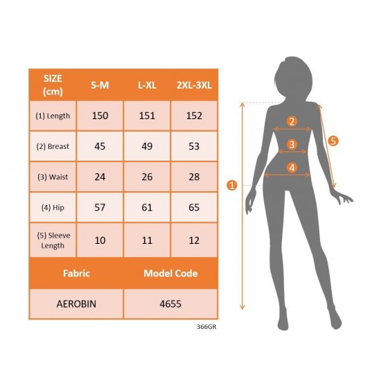 Kadın Kısa Kollu Kruvaze Yakalı Uzun Aerobin Elbise , 31711