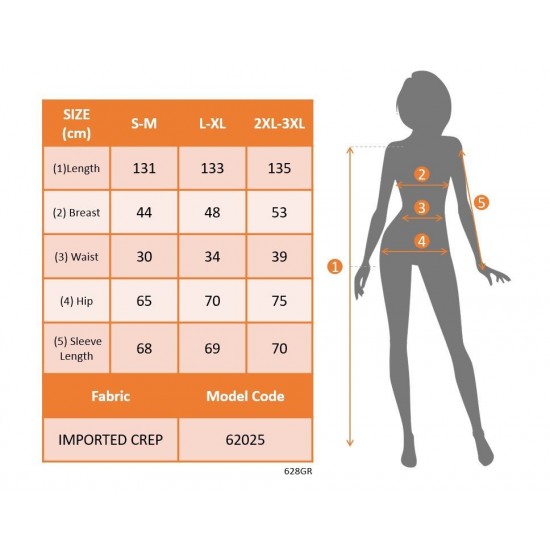 Kadın Uzun Kollu Kruvaze Yaka Beli Kemerli Yırtmaçlı Uzun Ithal Krep Elbise, 31738