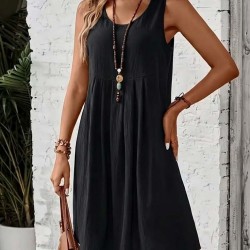 Kadın Askılı Yuvarlak Yakalı önden Pileli Kısa Aerobin Elbise , 31785 Kadın Askılı Yuvarlak Yakalı önden Pileli Kısa Aerobin Elbise , 31785