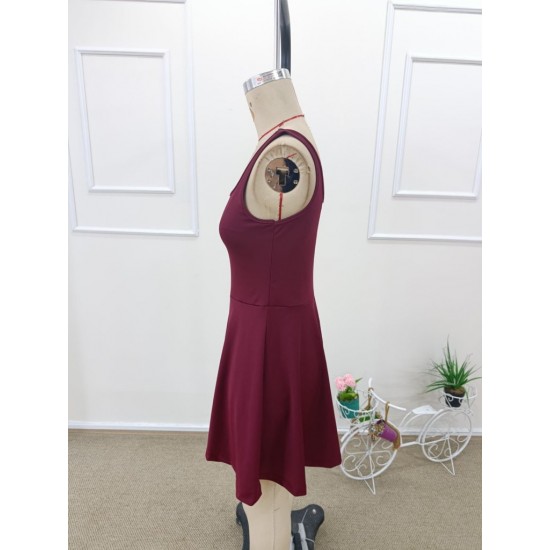 Kadın Askılı Yuvarlak Yaka şortlu Mini Dalgıç Elbise, 31826