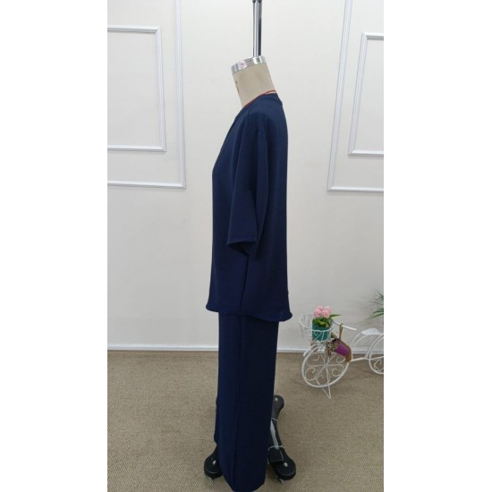 Kadın Kısa Kollu V Yakalı Aerobin Bluz Ve Pantolon Ikili Takım , 31856