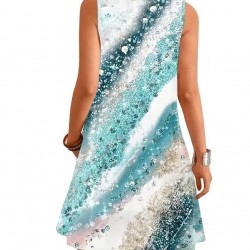 Kadın Askılı Yuvarlak Yakalı Desenli Kısa Süprem Elbise , 31872 Kadın Askılı Yuvarlak Yakalı Desenli Kısa Süprem Elbise , 31872