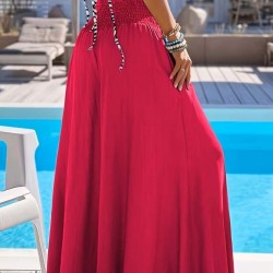 Kadın Yüksek Belli Lastikli Geniş Parçalı Pantolon , 31868 Kadın Yüksek Belli Lastikli Geniş Parçalı Pantolon , 31868