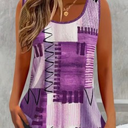 Kadın Askılı Yuvarlak Yakalı Desenli Süprem Bluz, 31883