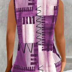 Kadın Askılı Yuvarlak Yakalı Desenli Süprem Bluz, 31883 Kadın Askılı Yuvarlak Yakalı Desenli Süprem Bluz, 31883