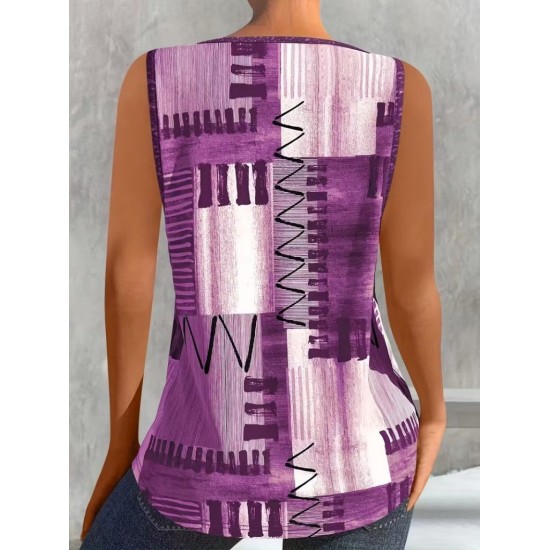 Kadın Askılı Yuvarlak Yakalı Desenli Süprem Bluz, 31883 Kadın Askılı Yuvarlak Yakalı Desenli Süprem Bluz, 31883