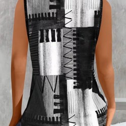 Kadın Askılı Yuvarlak Yakalı Desenli Süprem Bluz, 31881 Kadın Askılı Yuvarlak Yakalı Desenli Süprem Bluz, 31881