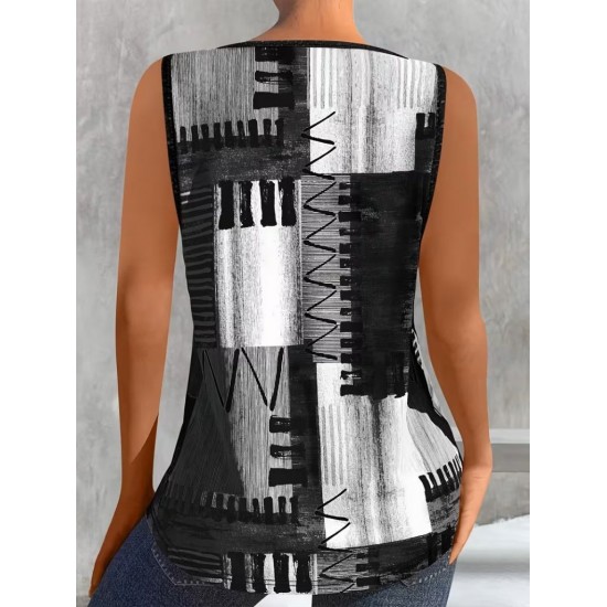 Kadın Askılı Yuvarlak Yakalı Desenli Süprem Bluz, 31881 Kadın Askılı Yuvarlak Yakalı Desenli Süprem Bluz, 31881