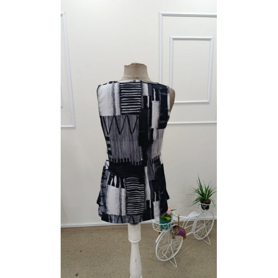 Kadın Askılı Yuvarlak Yakalı Desenli Süprem Bluz, 31881 Kadın Askılı Yuvarlak Yakalı Desenli Süprem Bluz, 31881