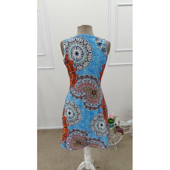 Kadın Askılı Yuvarlak Yakalı önden Pileli Kısa Süprem Elbise , 31917