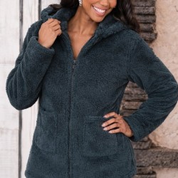 Kadın Uzun Kollu Kapşonlu önden Fermuarlı Cepli Welsoft Ceket, 31927 Kadın Uzun Kollu Kapşonlu önden Fermuarlı Cepli Welsoft Ceket, 31927