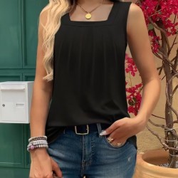 Kadın Askılı Geometrik Yaka Detaylı Pileli Viskon Bluz, 31948 Kadın Askılı Geometrik Yaka Detaylı Pileli Viskon Bluz, 31948