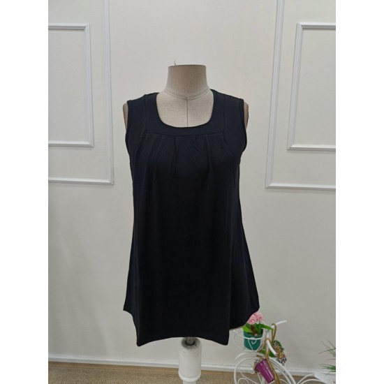 Kadın Askılı Geometrik Yaka Detaylı Pileli Viskon Bluz, 31948