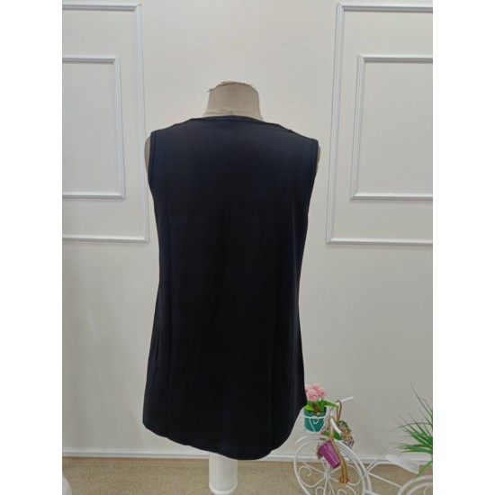 Kadın Askılı Geometrik Yaka Detaylı Pileli Viskon Bluz, 31948