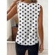 Kadın Askılı V Yakalı Puantiyeli Süprem Bluz , 31938