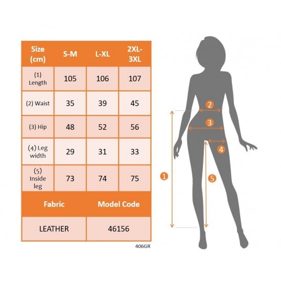 Kadın Yüksek Bel Kuşaklı Deri Pantolon , 31935