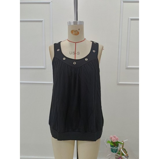 Kadın Askılı Geometrik Yaka Kuş Gözü Detaylı Viskon Bluz , 31930