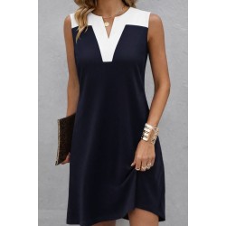 Kadın Askılı V Yakalı çift Renkli Kısa Viskon Iki Iplik Elbise, 31952 Kadın Askılı V Yakalı çift Renkli Kısa Viskon Iki Iplik Elbise, 31952