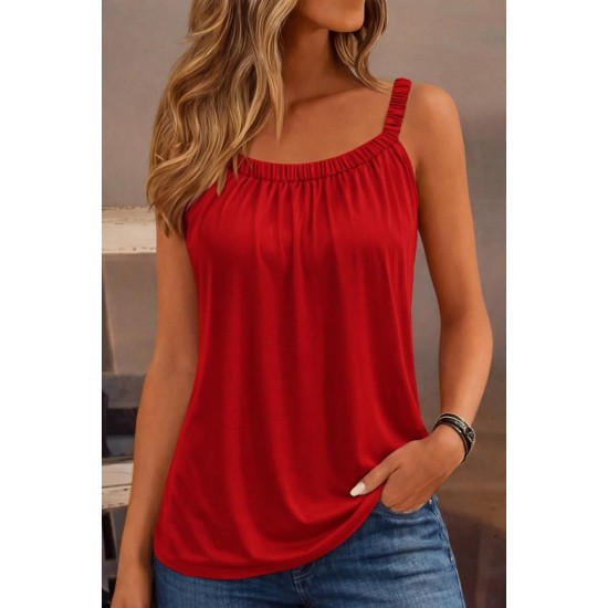 Kadın Askılı önü Büzgülü Viskon Bluz, 31969