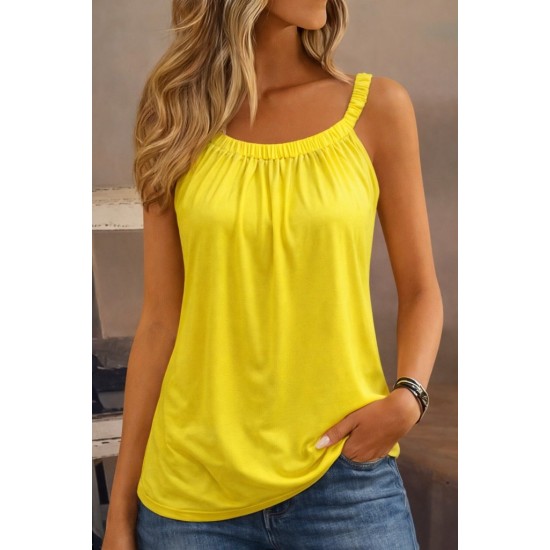 Kadın Askılı önü Büzgülü Viskon Bluz, 31968