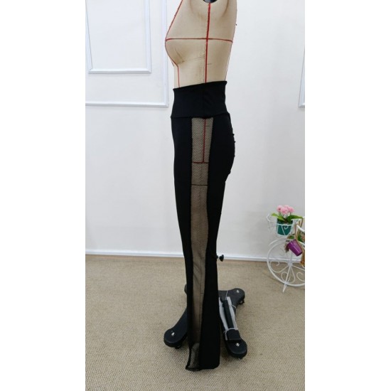 Kadın Yüksek Bel Yandan File Görünümlü Dalgıç Tayt , 31976