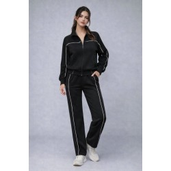 Kadın Uzun Kollu önden Fermuarlı Bluz Ve Pantolon Modal Ikili Takım , 31991 Kadın Uzun Kollu önden Fermuarlı Bluz Ve Pantolon Modal Ikili Takım , 31991