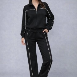 Kadın Uzun Kollu önden Fermuarlı Bluz Ve Pantolon Modal Ikili Takım , 31991 Kadın Uzun Kollu önden Fermuarlı Bluz Ve Pantolon Modal Ikili Takım , 31991