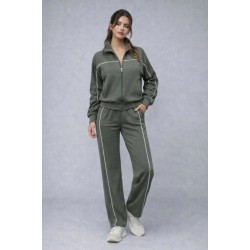 Kadın Uzun Kollu önden Fermuarlı Bluz Ve Pantolon Modal Ikili Takım , 31990 Kadın Uzun Kollu önden Fermuarlı Bluz Ve Pantolon Modal Ikili Takım , 31990