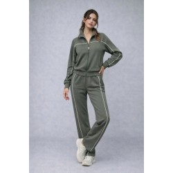 Kadın Uzun Kollu önden Fermuarlı Bluz Ve Pantolon Modal Ikili Takım , 31990 Kadın Uzun Kollu önden Fermuarlı Bluz Ve Pantolon Modal Ikili Takım , 31990