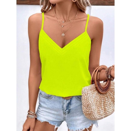 Kadın Ip Askılı V Yakalı Viskon Bluz, 31997