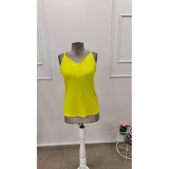 Kadın Ip Askılı V Yakalı Viskon Bluz, 31997