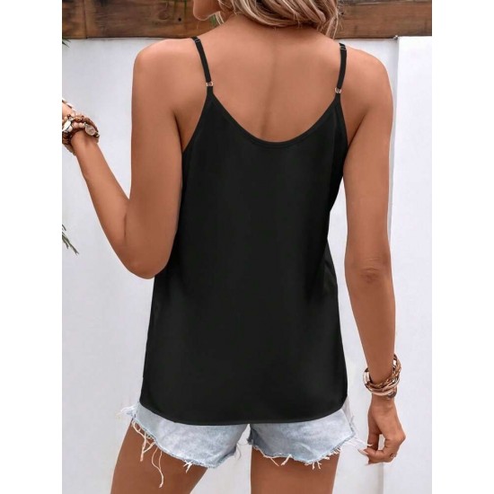 Kadın Ip Askılı V Yakalı Viskon Bluz, 31995